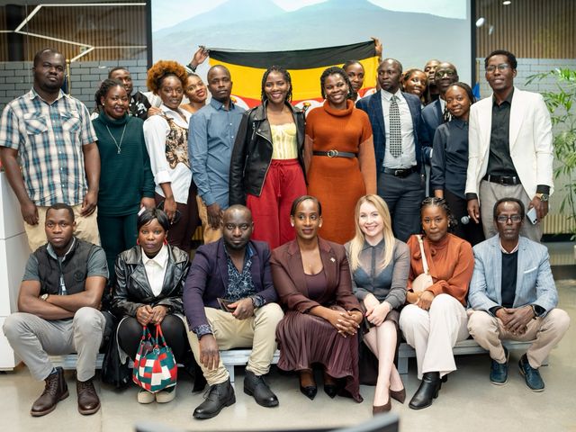 Participants at the Uganda National Day celebration in Warsaw
